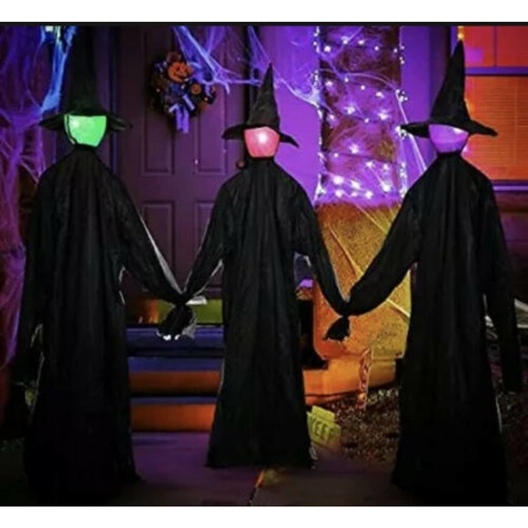 HXS Holiday Halloween Decorations Outdoor Large Light Up Holding